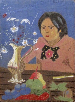 Дівчинка з персиками (по В. А. Серову)
