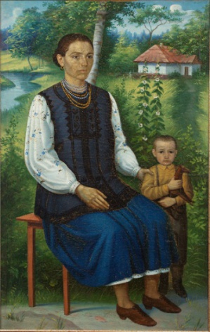 Портрет матері й сина.